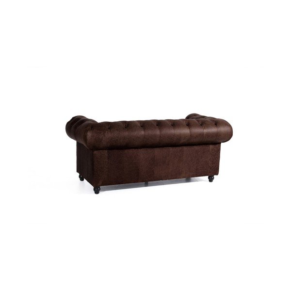 Smeđa kožna sofa Max Winzer Orleans, 196 cm-image-2