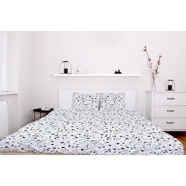 Posteljina od pamučnog satena Butter Kings Venetian Terrazzo, 200 x 200 cm-image-3