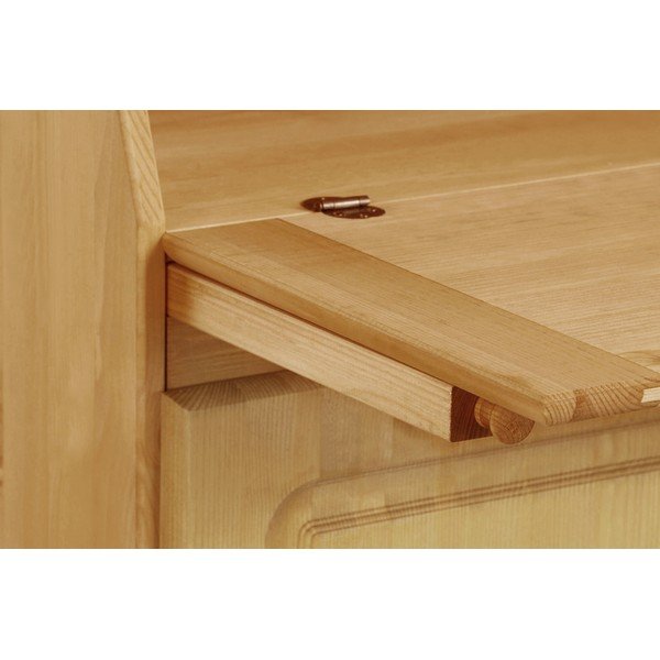 Visoka komoda od masivnog bora s radnim stolom u prirodnoj boji 107x39 cm Mette – Støraa-image-1