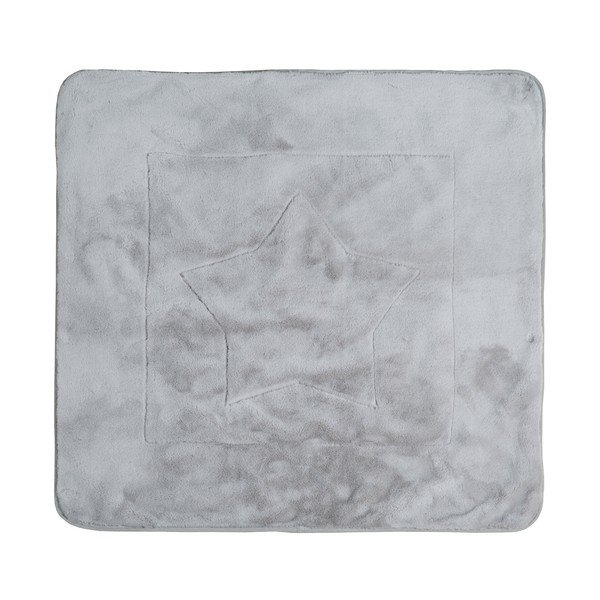 Ružičasta/siva deka za bebe od mikropliša 80x80 cm Happy Patch – Roba-image-1