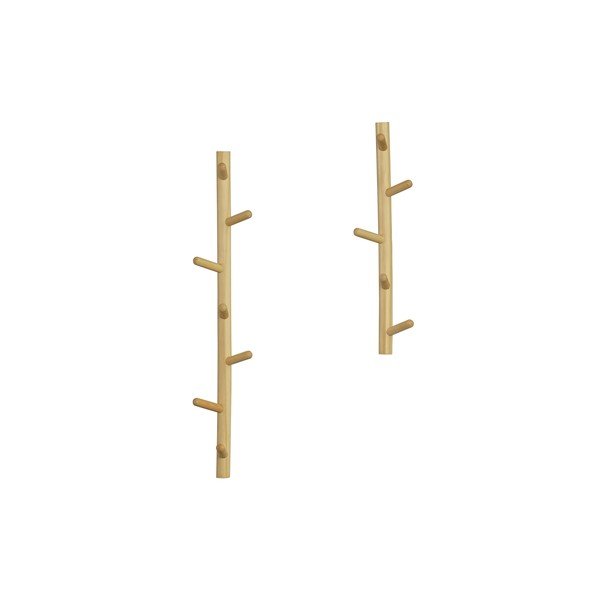 Zidna vješalica od masivnog bora u prirodnoj boji Marrit – WOOOD-image-4