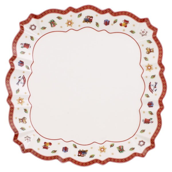 Bijeli porculanski tanjur za posluživanje s božićnim motivom Villeroy & Boch, ø 26,5 cm