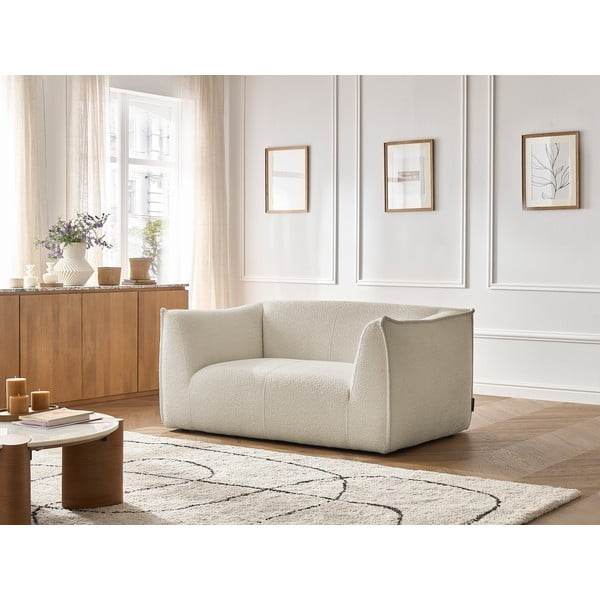 Bež sofa od bouclé tkanine 170 cm Giorgia – Bobochic Paris-image-1