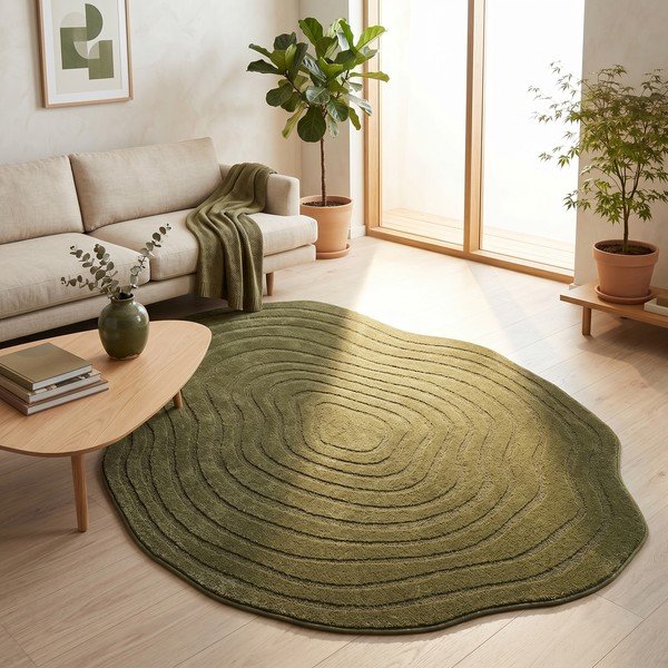 Tamno zeleni tepih 160x230 cm Pebble – ESTE-image-2