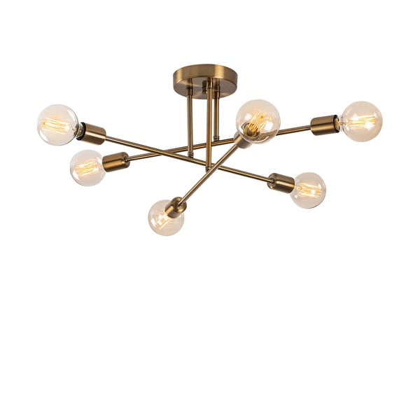 Stropna svjetiljka u zlatnoj boji 64x64 cm Flower – Opviq lights-image-2