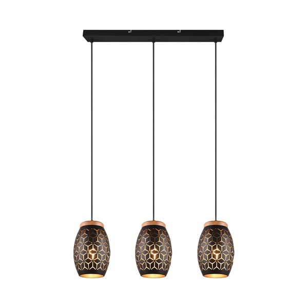 Crna viseća svjetiljka ø 15 cm Bidar – Reality-image-1