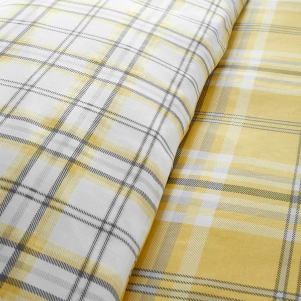 Žuta posteljina Catherine Lansfield Kelso, 200 x 200 cm-image-2