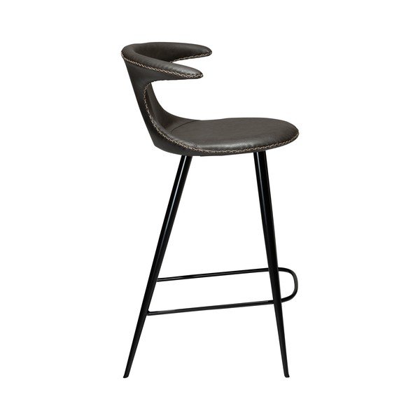 Tamno siva barska stolica od eko kože DAN-FORM Denmark Flair, visina 90 cm-image-3