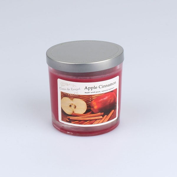 Mirisna svijeća s mirisom jabuke i cimeta