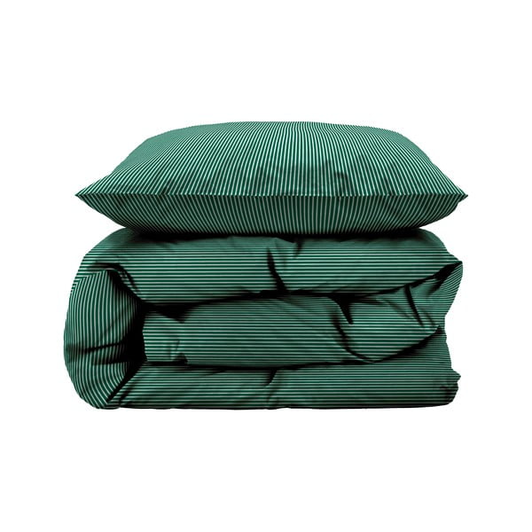 Zelena pamučna posteljina za krevet za jednu osobu/za produženi krevet 140x220 cm Cheerful – Södahl