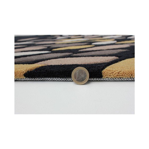 Flair Rugs Swirl crni / zlatni, 160 x 230 cm-image-4