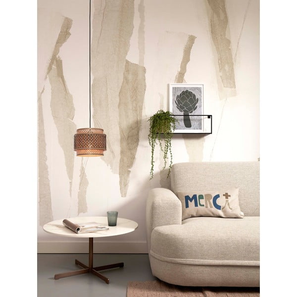 Crna/u prirodnoj boji viseća svjetiljka s bambusovim sjenilom ø 25 cm Bhutan – Good&Mojo-image-4