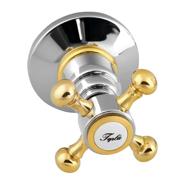 Ugrađena slavina za tuš u sjajno srebrnoj boji/u zlatnoj boji (s 2 izlaza) Antea – Sapho-image-2