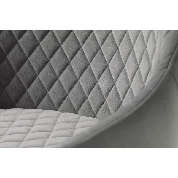Svijetlo siva baršunasti fotelja Ottowa – Unique Furniture-image-4
