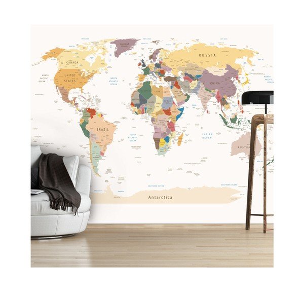 Velika tapeta Bimago World Map, 300 x 210 cm-image-1