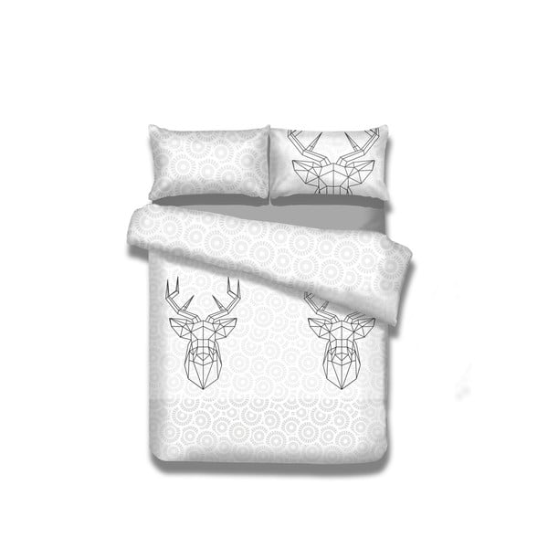 Set od 2 flanelske posteljine za bračni krevet AmeliaHome My Deer Friend, 155 x 220 cm