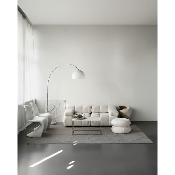 Sivi vunen tepih 200x300 cm Morphic Botanica – Agnella-image-2