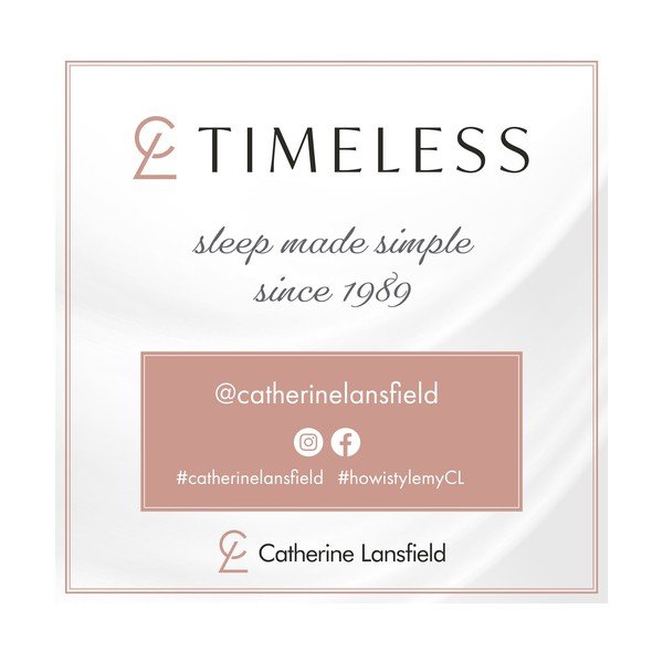 Bijela/zelena posteljina za bračni krevet/za produženi krevet 230x220 cm Scallop Border – Catherine Lansfield-image-4