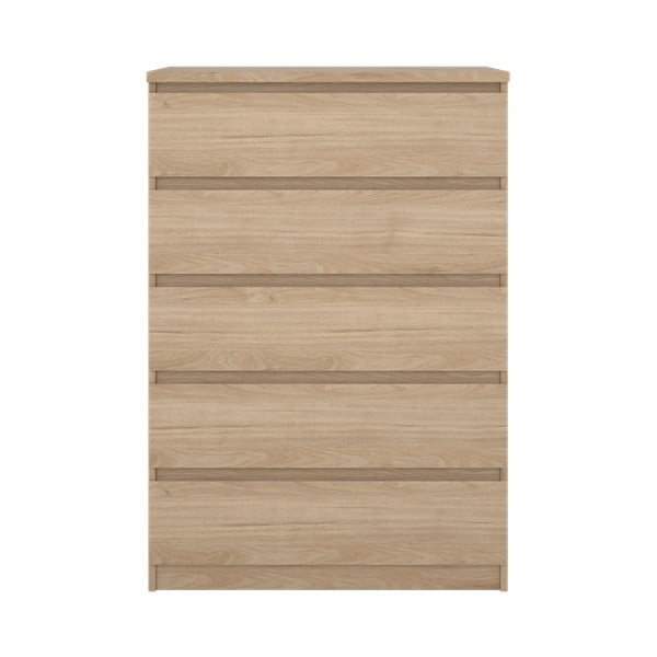 Komoda u dekoru hrasta u prirodnoj boji 77x111x50 cm Naia – Tvilum