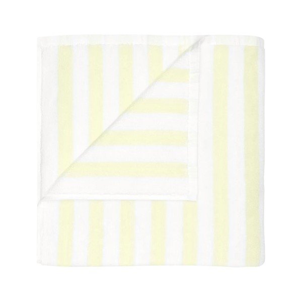 Svijetlo žuti/bijeli ručnik od organskog pamuka od frotira 70x140 cm Arto – Blomus