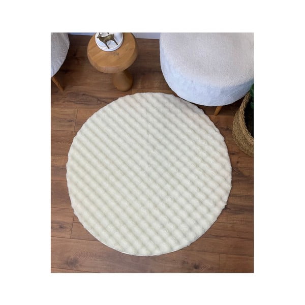 Krem periv okrugao tepih ø 120 cm Bubbly – Oyo Concept-image-2