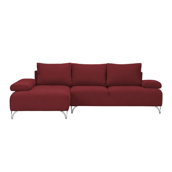 Crveni kutni kauč na razvlačenje Windsor & Co Sofas Virgo, lijevi kut