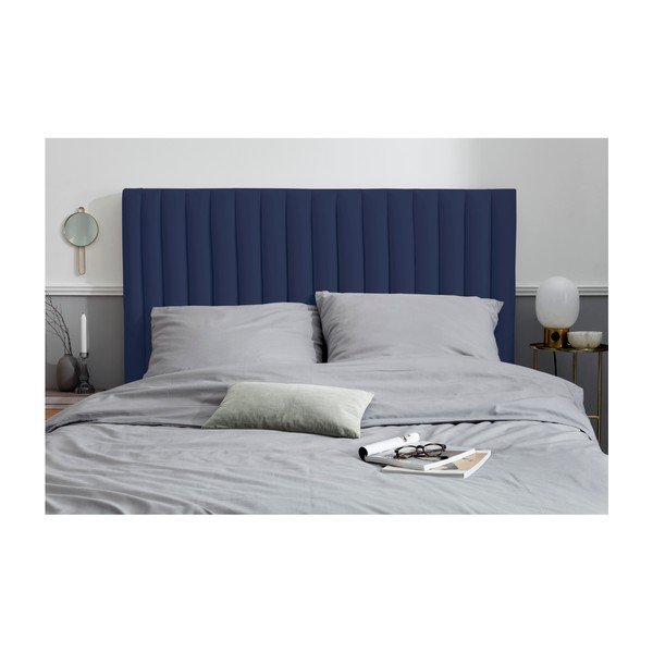 Tamnoplavo tapecirano uzglavlje za krevet 180x120 cm NJ - Cosmopolitan Design-image-3