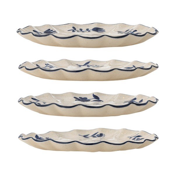 Plavi/krem desertni tanjuri u setu 4 kom od kamenine ø 20,5 cm Eimy – Bloomingville-image-3