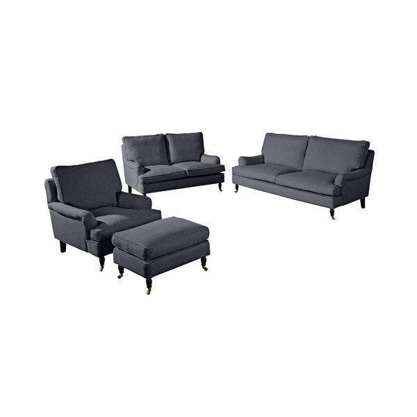 Antracit siva fotelja Max Winzer Passion-image-1