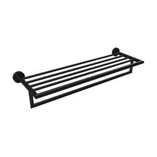 Stalak za ručnike od crnog mesinga Sapho X-Round, širine 55 cm