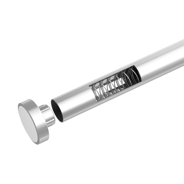 Teleskopska šipka u srebrnoj boji za kupaonicu Wenko Luz, dužine 110-185 cm-image-4