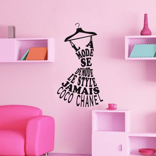 Naljepnica Ambijent Coco Chanel Citat