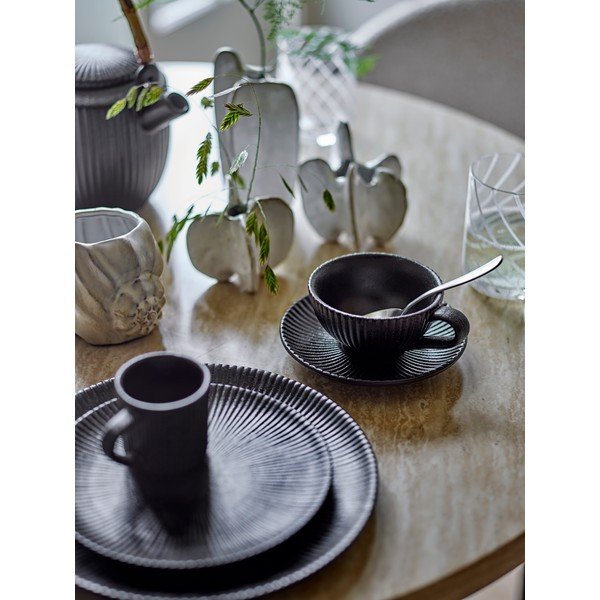 Crna keramička šalica za cappuccino 200 ml Neri – Bloomingville-image-2