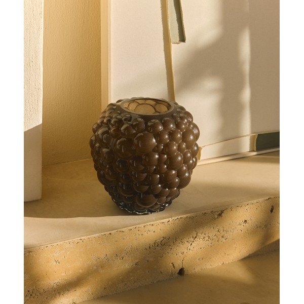 Smeđa staklena vaza (visina 30 cm) Mure – Kave Home-image-2