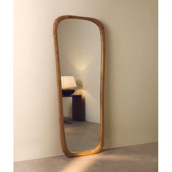 Zidno ogledalo s okvirom od masivnog drveta 61x158 cm Alura – Kave Home-image-1