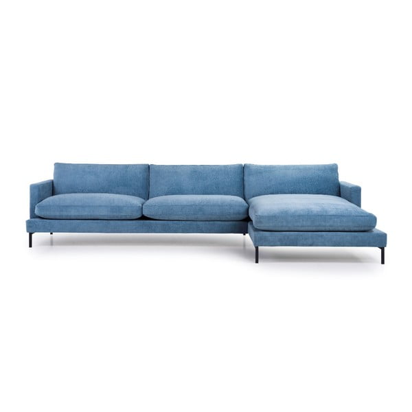 Blijedoplava sofa Scandic Leken, desni kut