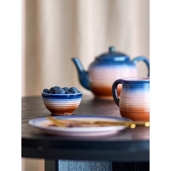 Plave/narančaste keramičke zdjelice u setu 4 kom 110 ml Tatum – Bloomingville-image-1