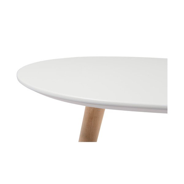 Bijeli stolić s nogama od bukovine Furnhouse Fly, 75 x 43 cm-image-2