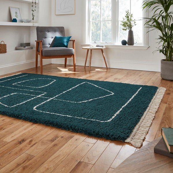 Smaragdno zeleni tepih Think Rugs Boho, 160 x 220 cm-image-2