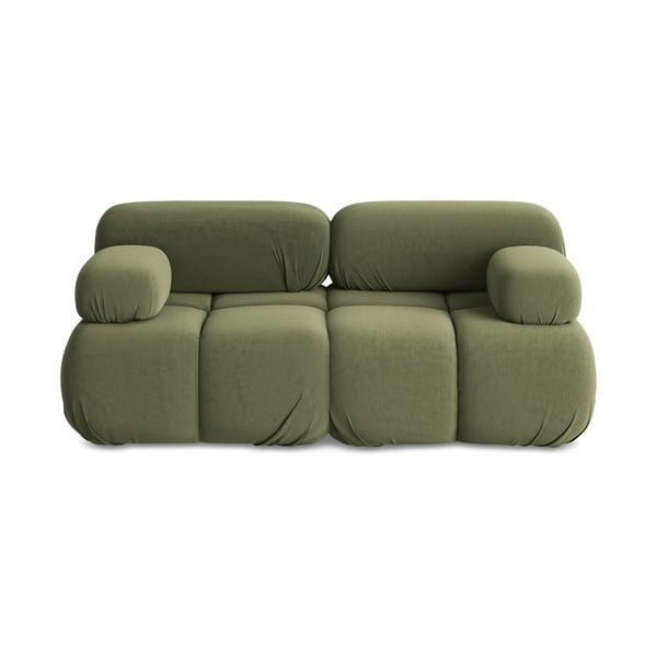 Svijetlo zelena baršunasti sofa 190 cm Lokua – Makamii