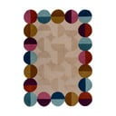 Bež ručno rađen vunen tepih 200x290 cm Mia Textured Scallop – Flair Rugs