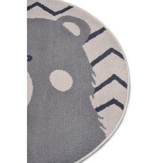 Sivi dječji tepih ø 100 cm Bear – Hanse Home