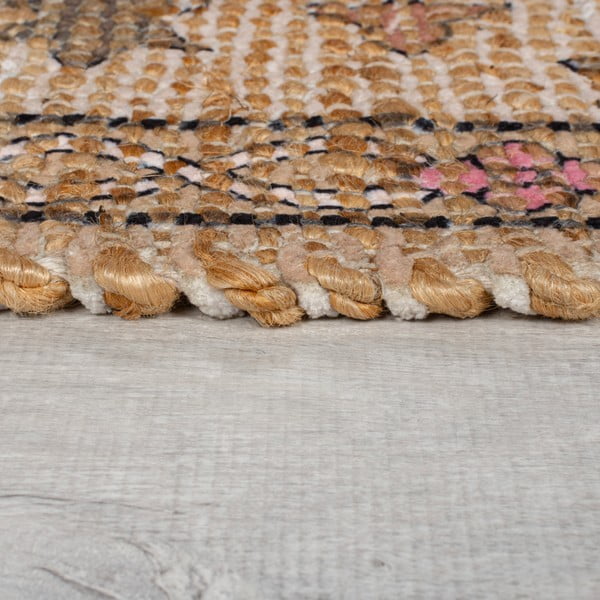 Ručno rađen tepih od mješavine jute u prirodnoj boji 160x230 cm Celine Jute Global – Flair Rugs-image-4