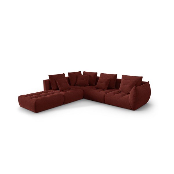 Crvena kutna garnitura (s lijevim kutom) Bloom – Micadoni Home-image-2