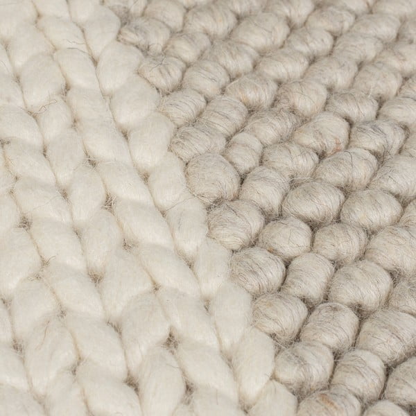 Bež ručno rađena staza od mješavine vune 60x230 cm Minerals Patchwork – Flair Rugs-image-3