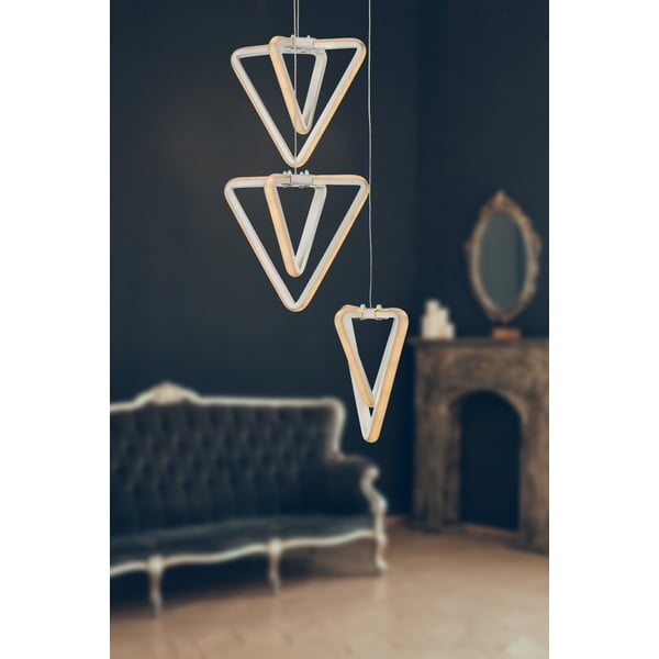 Bijela metalna LED viseća svjetiljka ø 20 cm Baris – Squid Lighting-image-1