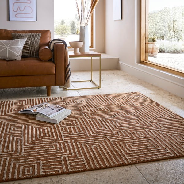 Tepih boje terakote 160x230 cm Kylo – Flair Rugs-image-1