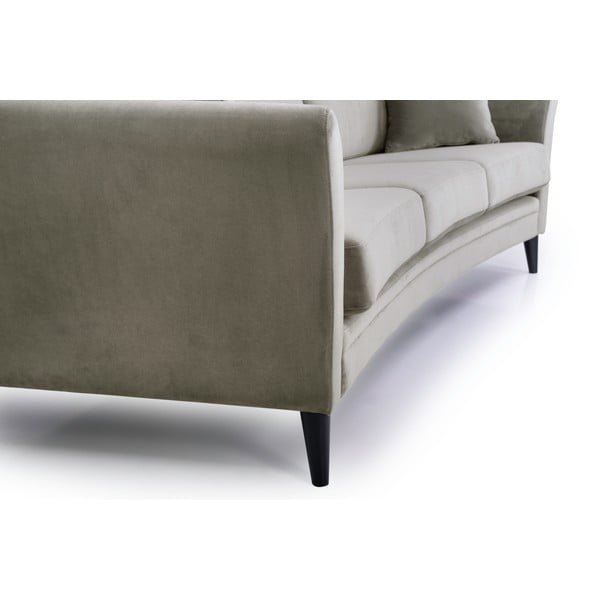 Bež baršunasta sofa Scandic Eden, 237 cm-image-1