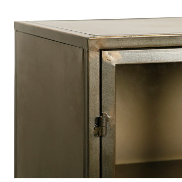 Metalna vitrina zlatne boje 123,5x91,5 cm Dagenham - Côté Table-image-4