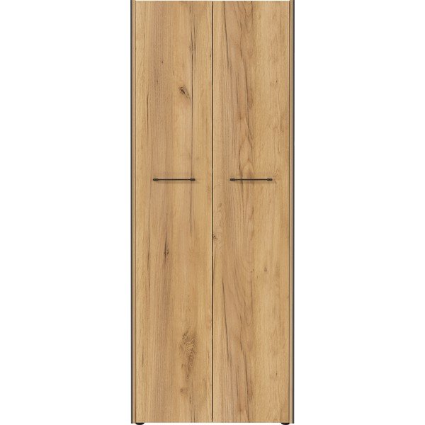 Antracitno sivi/u prirodnoj boji ormar u dekoru hrasta 75x196x40 cm Podium – Germania